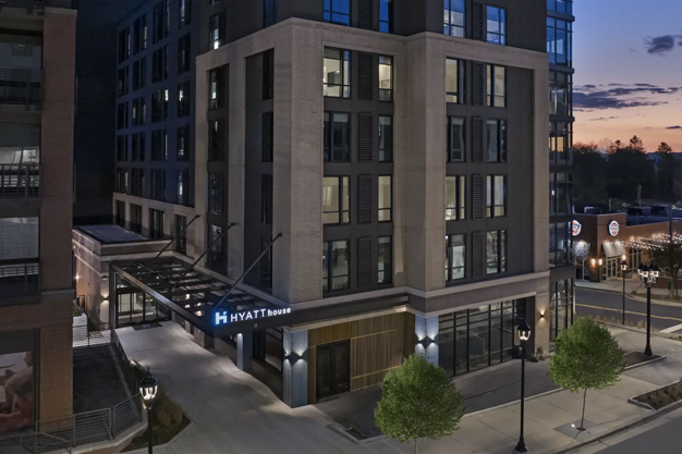Exterior of the Hyatt House Raleigh Downtown